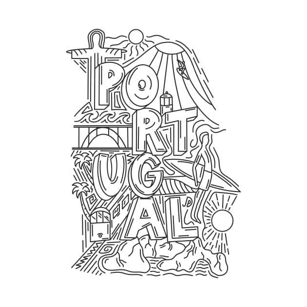 Portugal Doodle Style by JDP Designs