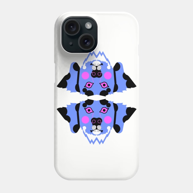 Dalmatian Dog Face, Bold blue Phone Case by AnimalMagic