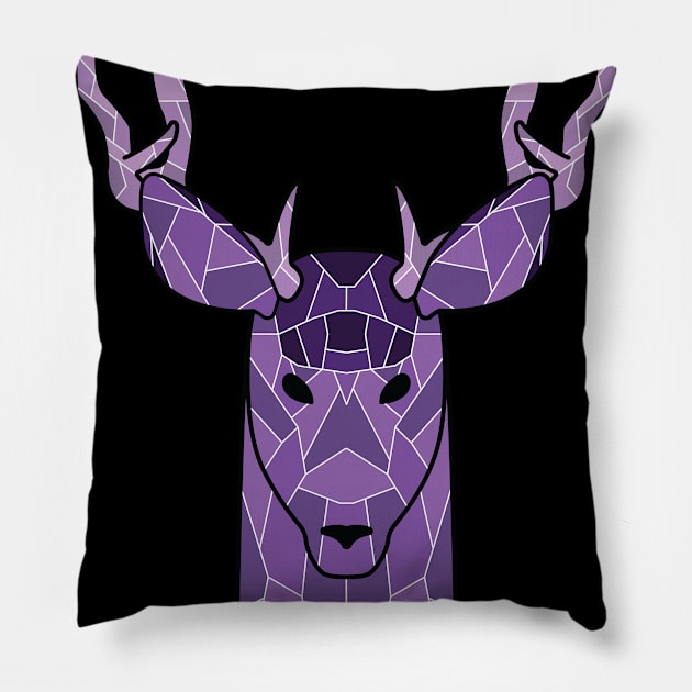 Mule Deer Pillow by Kali Farnsworth