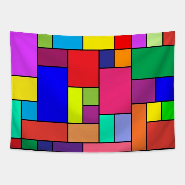 Coloured blocks Tapestry by rheyes