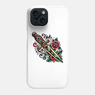 Dagger Flash tattoo Phone Case