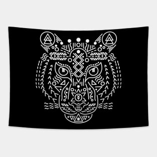 Tribal Tiger Tapestry