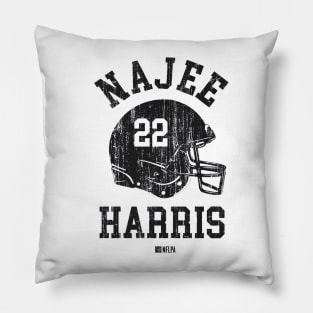 Najee Harris Pittsburgh Helmet Font Pillow