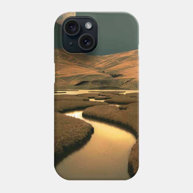 River of Gold Phone Case by Aaron the Humble