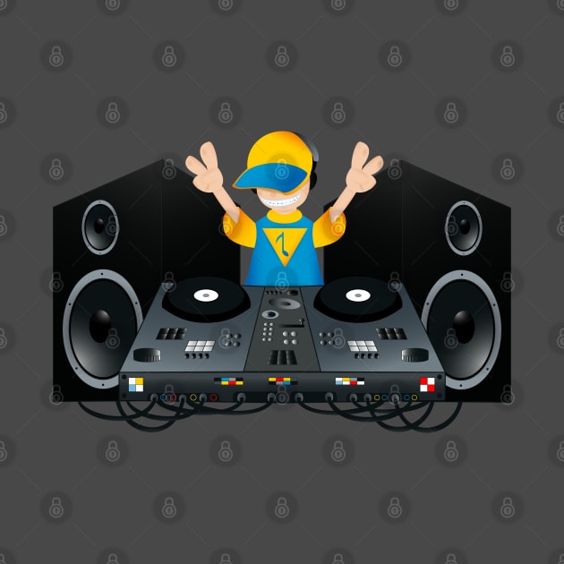 cartoon dj by tiver