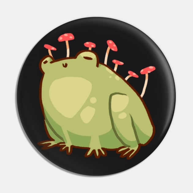 Mushroom Frog Pin by Chloedo0dles