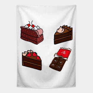 Cute chocolate cakes Tapestry