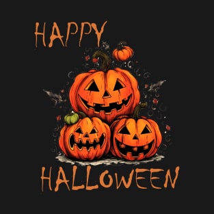 Happy Halloween pumpkins T-Shirt