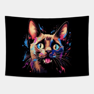 Siamese Cat Happiness Tapestry