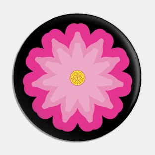 Pink Flower Design Pin