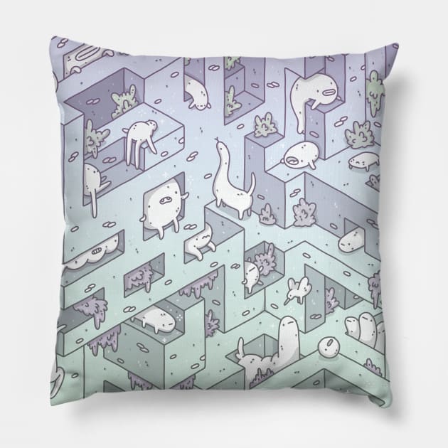 dream maze Pillow by odsanyu