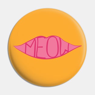 Meow - pink Pin