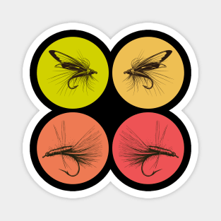 fly tying collection retro Magnet