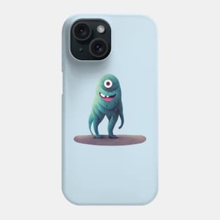 Cute Green One Eye Monster Phone Case