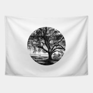 Mossy Oak Tree with Swing Tapestry