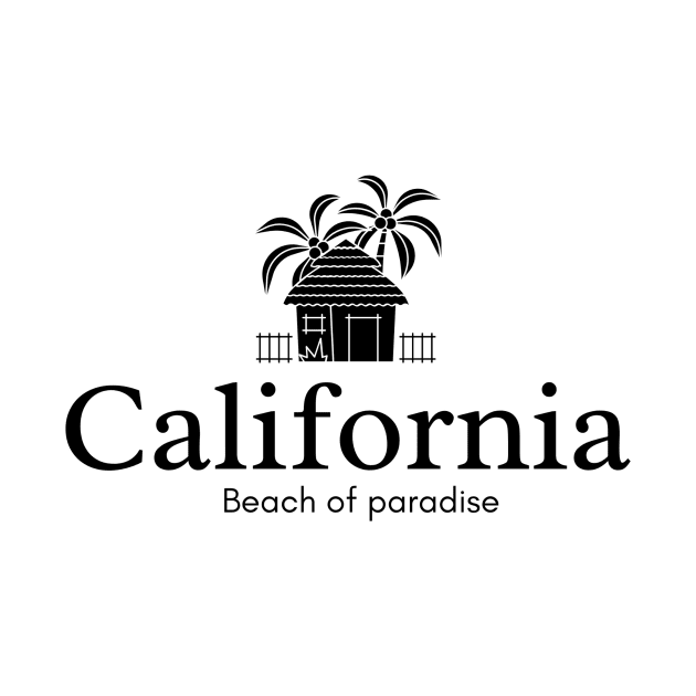 California beach of paradise t-shirt by pouoQ