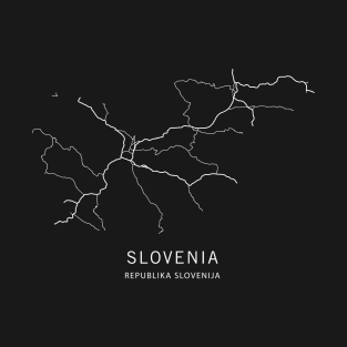 Slovenia Road Map T-Shirt