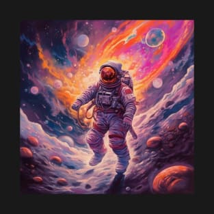 Cosmic Explorer Astronaut Unveiling the Vast Depths of Space T-Shirt