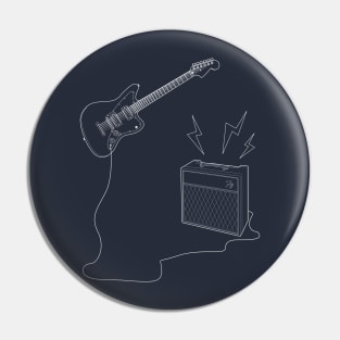 The Invisible Guitar Player Pin