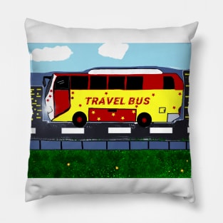 Cartoon Bus Pillow