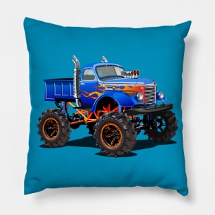 Cartoon monster truck Pillow