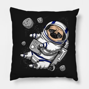 Pug Dog Space Astronaut Pillow