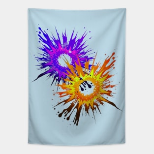 Abstract Colourful Reaction, Explosion Of Colour Tapestry