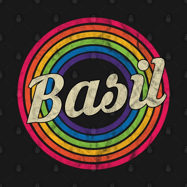 Basil - Retro Rainbow Faded-Style by MaydenArt