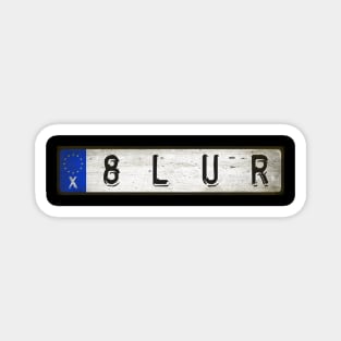 Blur Car license plates Magnet