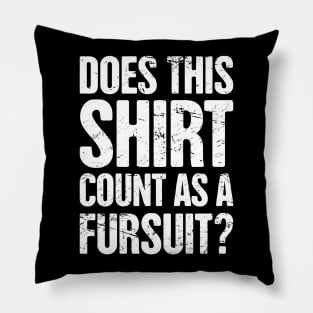 Funny Anthro Furry Fandom Fursuit Con Gift Pillow