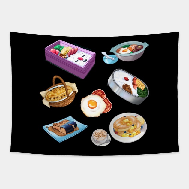 Anime Food Tapestry by 1 in 100