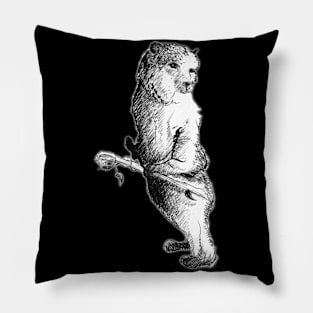 Bear form druid - vintage medieval fantasy inspired art and designs Pillow