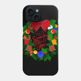 Christmas wreath Phone Case