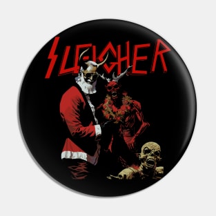 Sleigher Evil Santa and Demon Pin