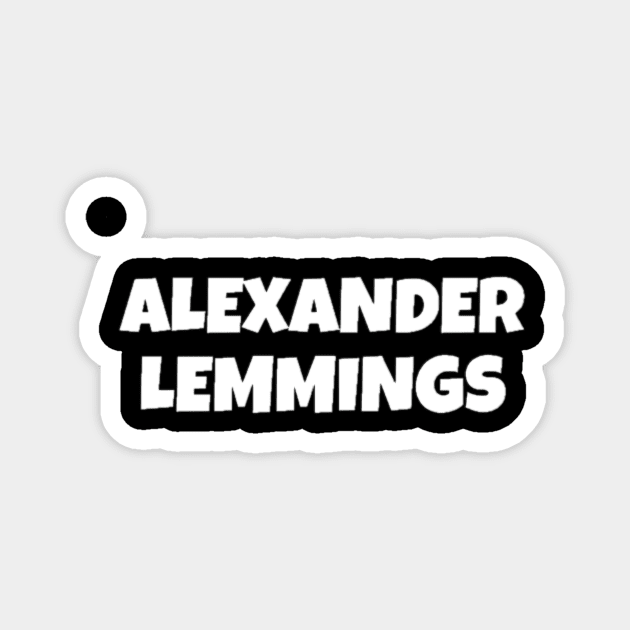 Alexander Lemmings Commentator Magnet by WWA Backyard Wrestling