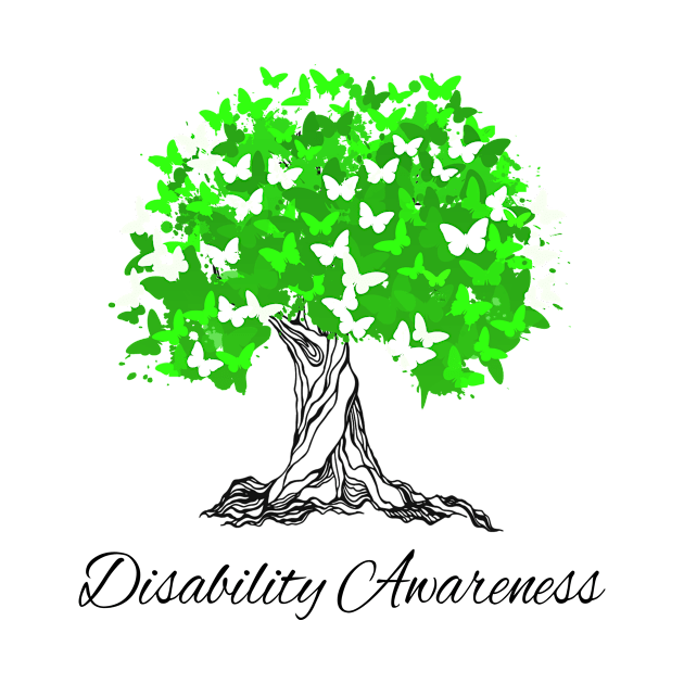 Disability Awareness Butterfly Support by MerchAndrey