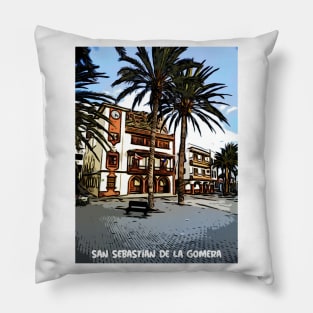 San Sebastian De La Gomera plaza Pillow