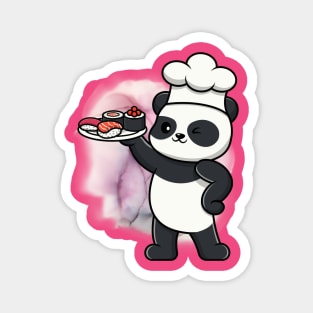 Master Chef Cute Panda - Adorable Panda - Kawaii Panda Magnet