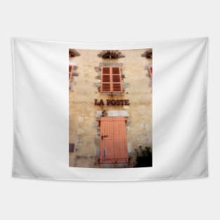 La Poste in a French Village Tapestry