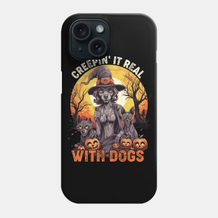 Boo-tifully Bewitched Puppy Dog Halloween Phone Case