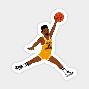 Bel Air Will ))(( Fresh Prince of Bel Air Basketball Design Magnet