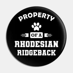 Rhodesian Ridgeback Dog - Property of a rhodesian ridgeback Pin