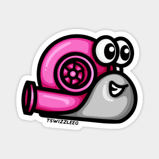 Turbo Snail (Version 1) - Pink / Gray Magnet