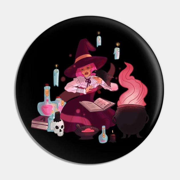 Witch Brewing Pin by rebecaalvarezz