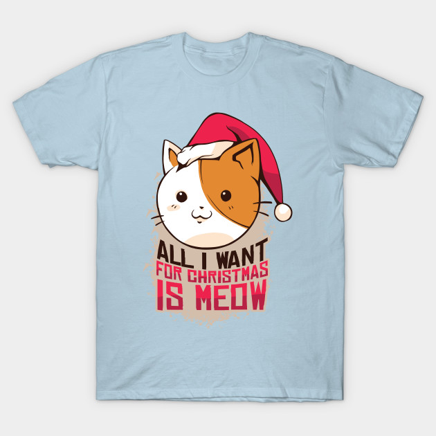 Disover Christmas Meow Cat - Christmas Cat Santa - T-Shirt