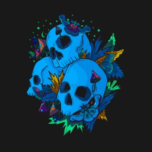 The 3 blue skulls T-Shirt