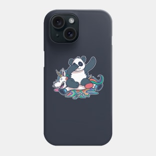 Dabbing Panda Smashing Unicorn Funny Phone Case