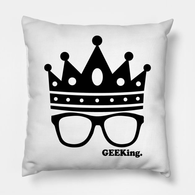 "Crown & Specs" Classic Pillow by GEEKing Official