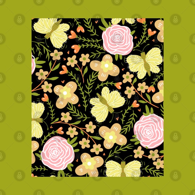 Floral pattern background by busines_night