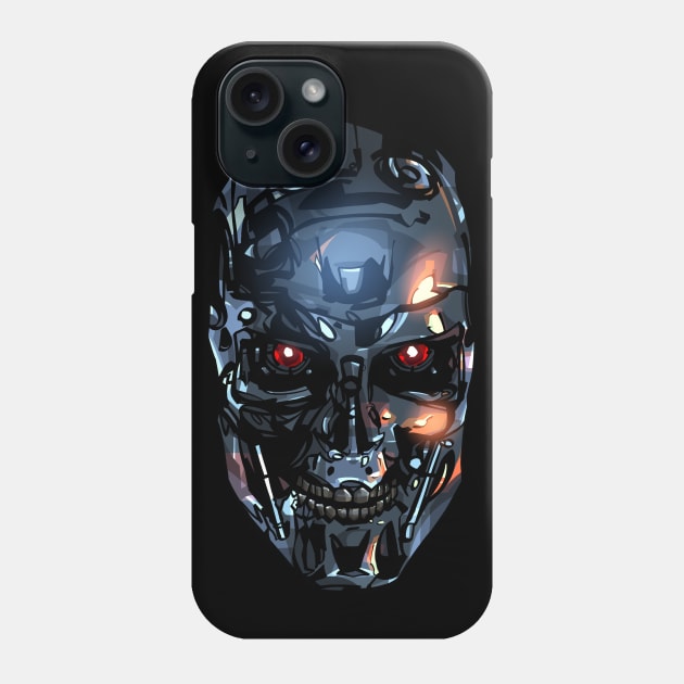 Terminator Head 2 Phone Case by nabakumov